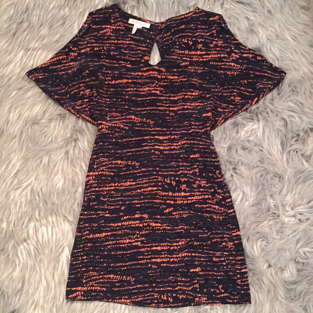 BCBGeneration Dress-Blue with Pink/Black pattern